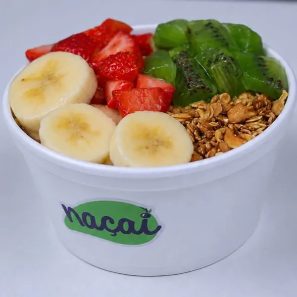 Açaí 240 ml com banana, morango, kiwi e granola