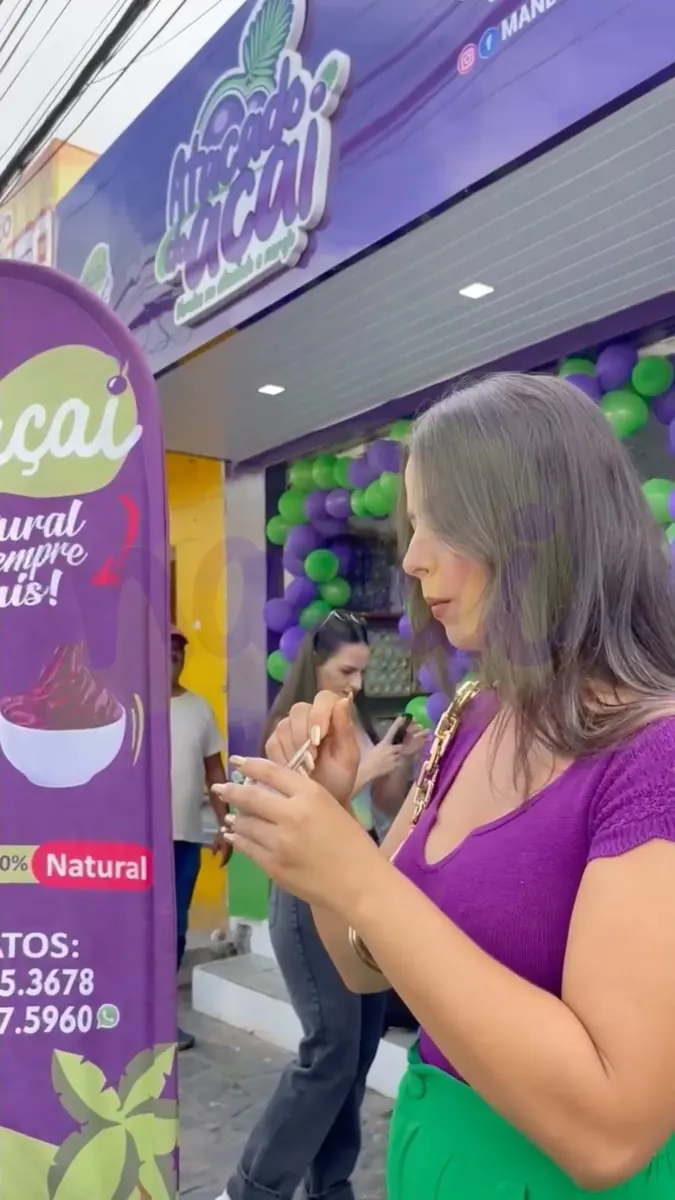 Inauguração da loja de fábrica Atacado do Açaí