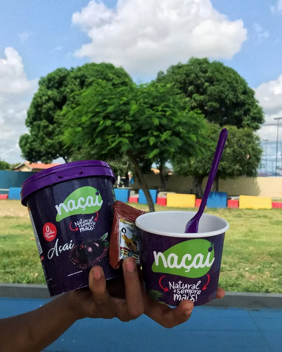 Pote de açaí Naçaí de 900 ml