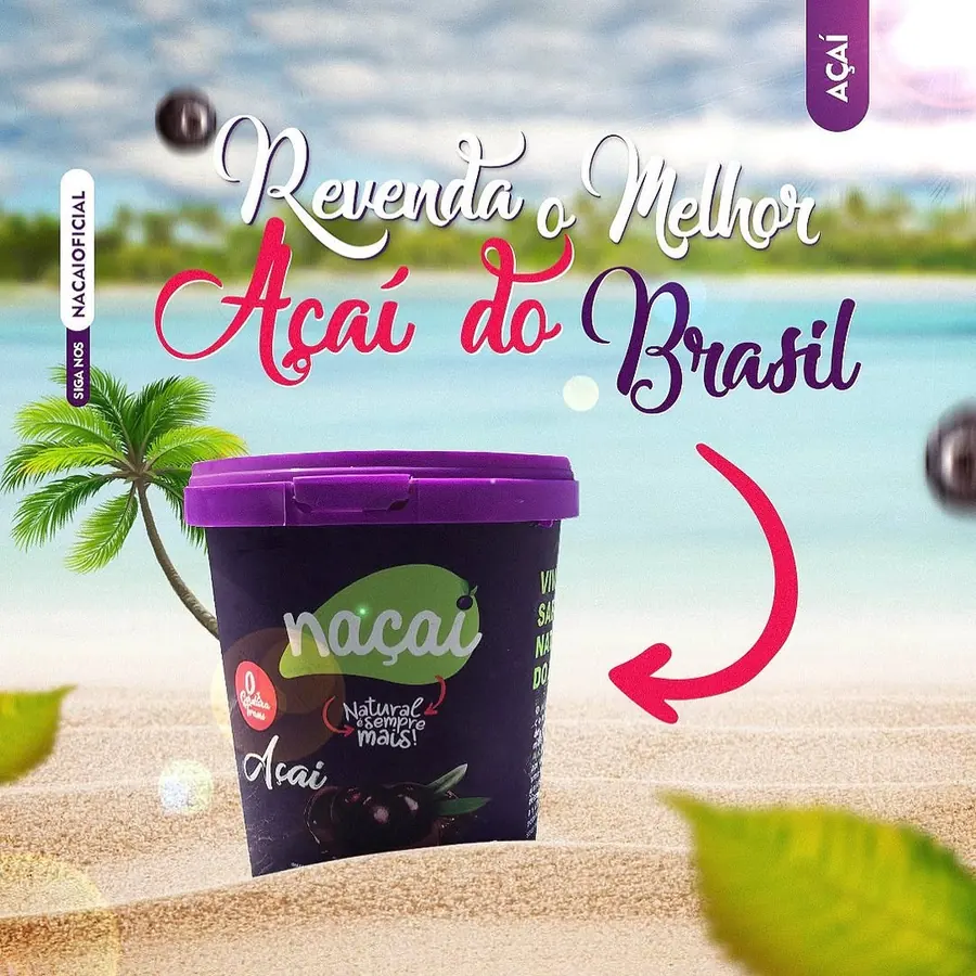 Arte: revenda o melhor açaí do Brasil